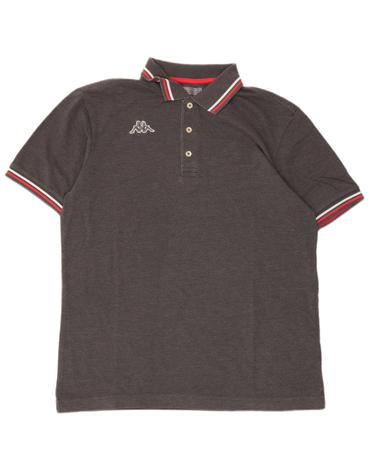 KAPPA Mens Polo Shirt Large Grey
