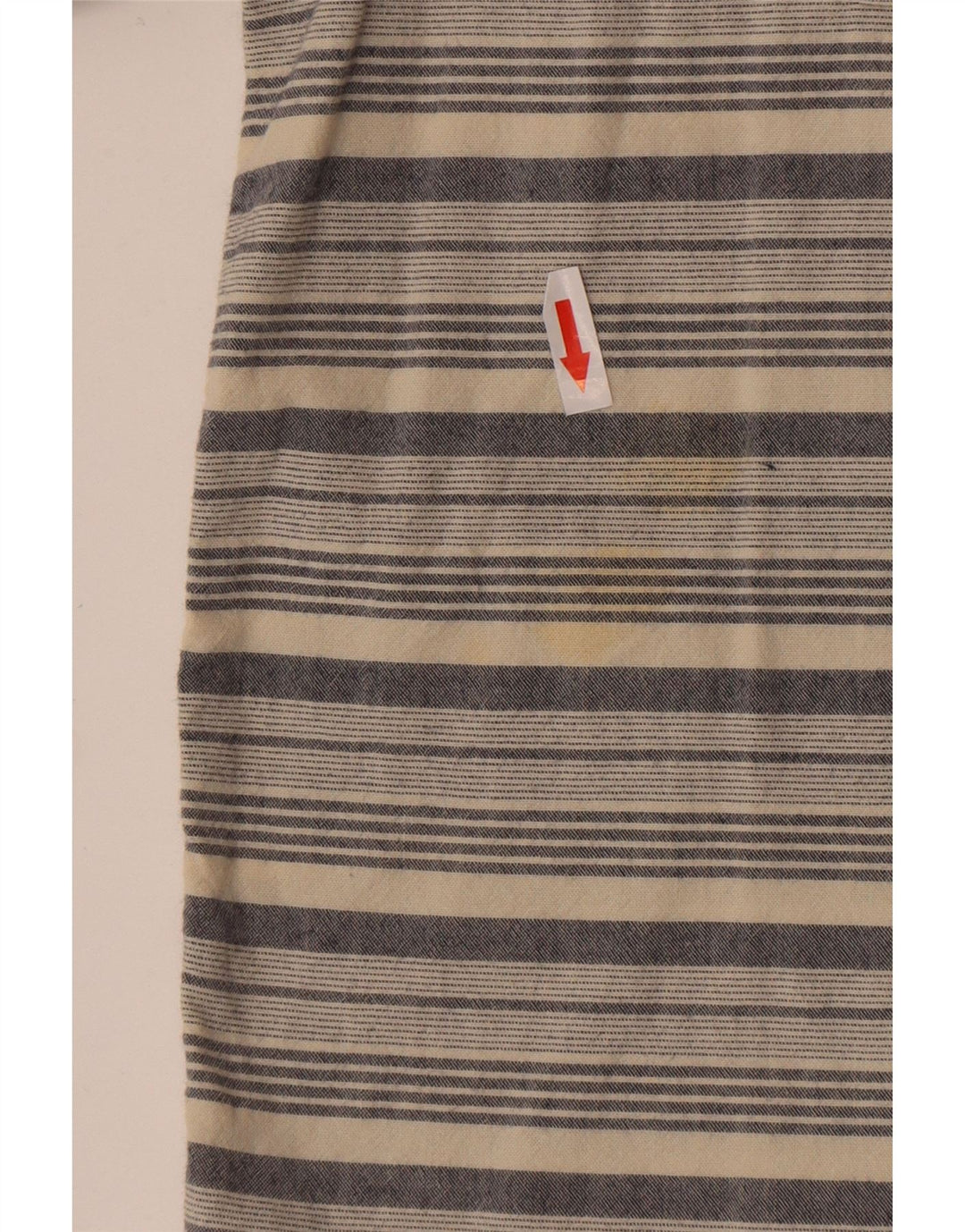 White Stuff Mens Slim Fit Shirt 2XL Beige Striped Cotton