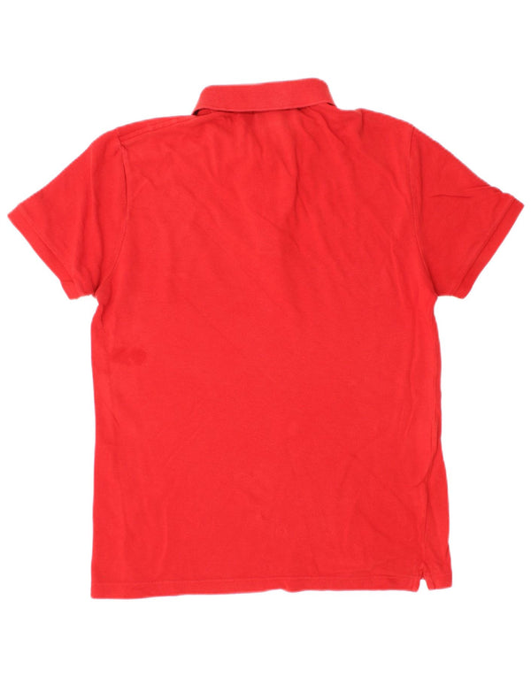 Lacoste Mens Slim Fit Polo Shirt Size 3 Small Red Cotton