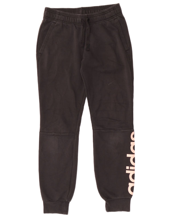 Adidas Womens Graphic Tracksuit Trousers Joggers UK 8/10 Small Black