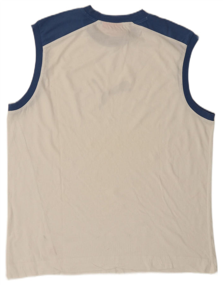 PUMA Mens Graphic Vest Top XL White Colourblock