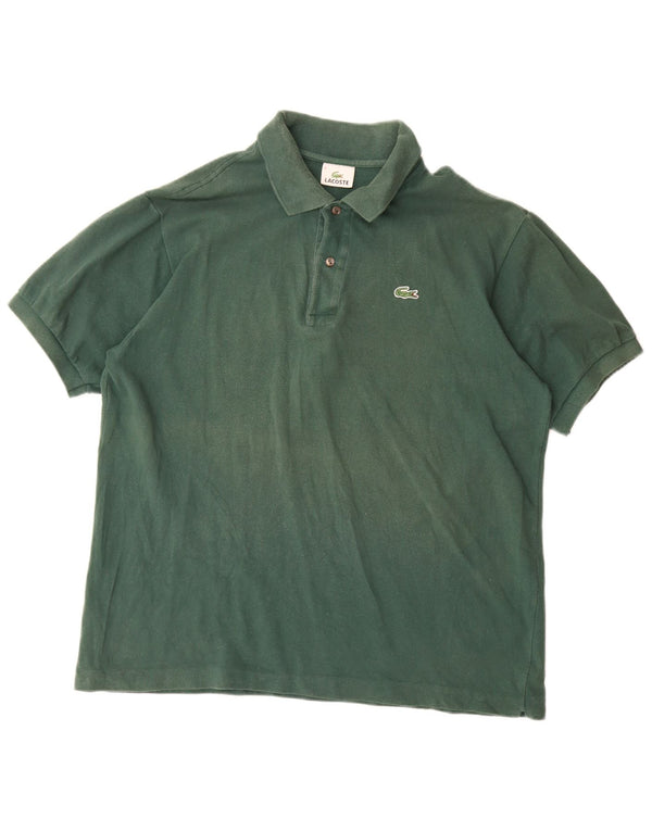 Lacoste Mens Polo Shirt Size 6 XL Green Cotton