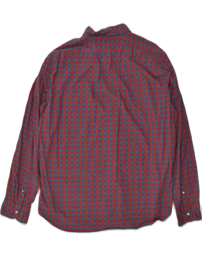 J. CREW Mens Classic Fit Shirt XL Red Check Cotton | Vintage J. Crew | Thrift | Second-Hand J. Crew | Used Clothing | Messina Hembry 