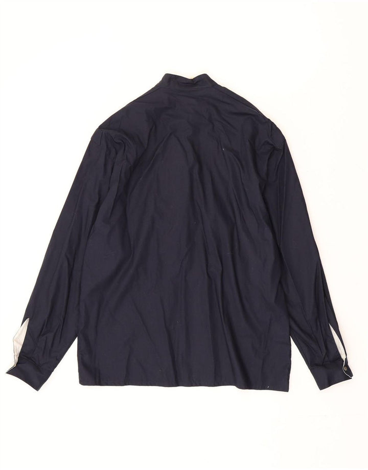 Laurel Womens Loose Fit Pullover Shirt EU 34 XS Navy Blue Cotton