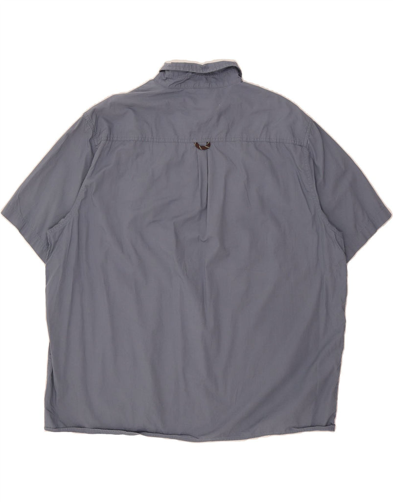 WRANGLER Mens Short Sleeve Shirt 3XL Blue Cotton Vintage Wrangler and Second-Hand Wrangler from Messina Hembry 