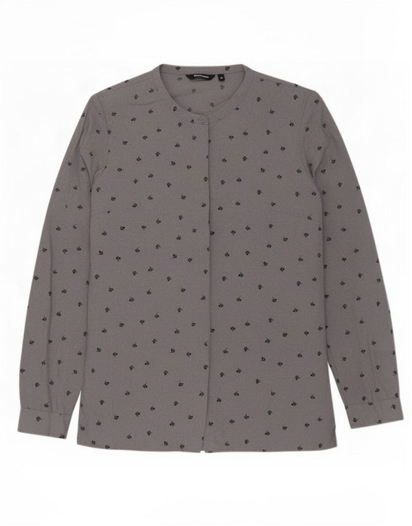 Rohan Womens Shirt Blouse UK 10 Small Grey Floral Polyester