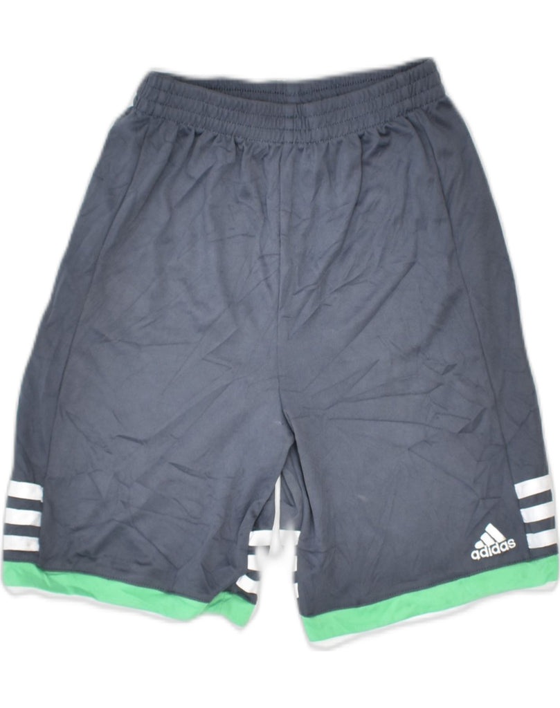 ADIDAS Boys Sport Shorts 6-7 Years Grey Polyester | Vintage | Thrift | Second-Hand | Used Clothing | Messina Hembry 