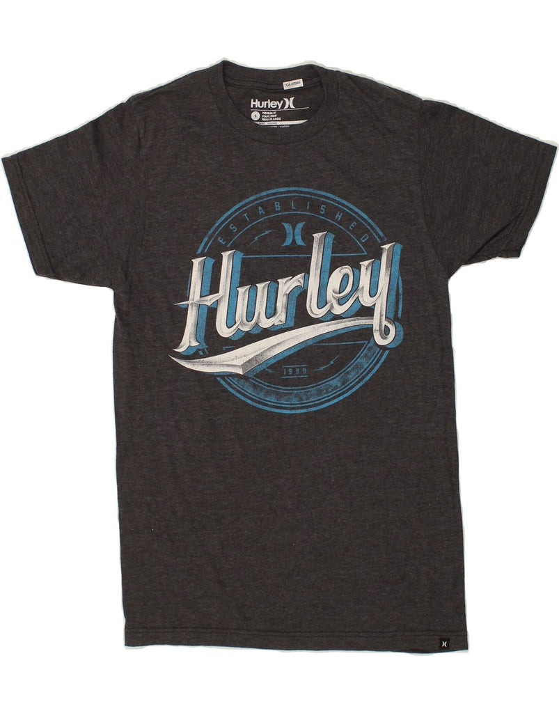 HURLEY Mens Premium Fit Graphic T-Shirt Top Small Grey Polyester | Vintage Hurley | Thrift | Second-Hand Hurley | Used Clothing | Messina Hembry 