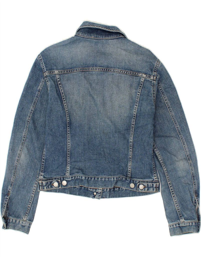 BENETTON Womens Denim Jacket UK 16 Large Blue Cotton Vintage Benetton and Second-Hand Benetton from Messina Hembry 