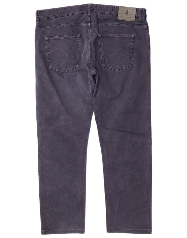 Marlboro Classics Mens Regular Tapered Jeans W38 L30 Navy Blue Cotton