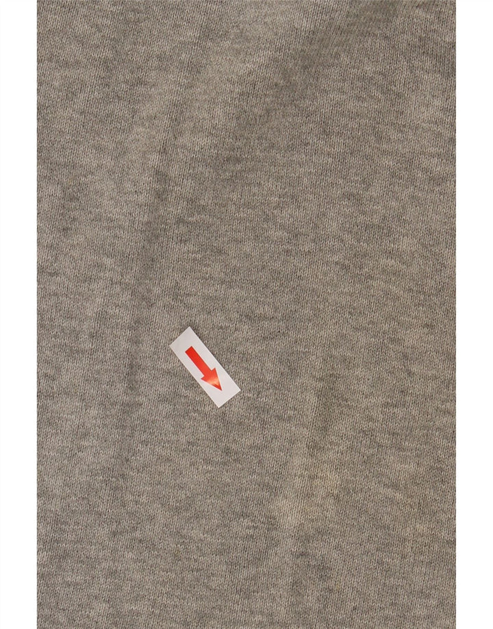 Jack & Jones Mens V-Neck Jumper Sweater XL Grey Cotton