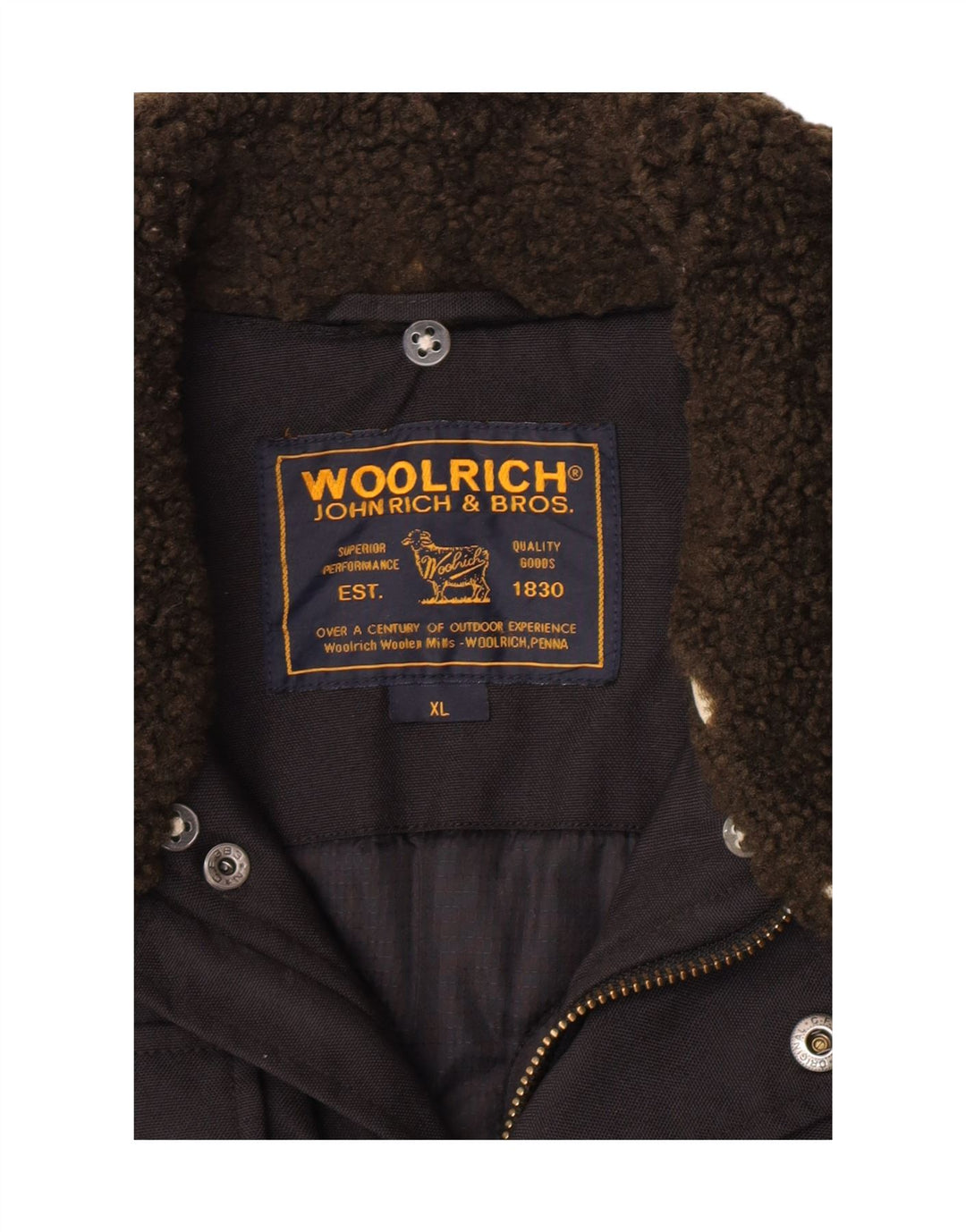 Woolrich Mens Bomber Jacket UK 42 XL Black