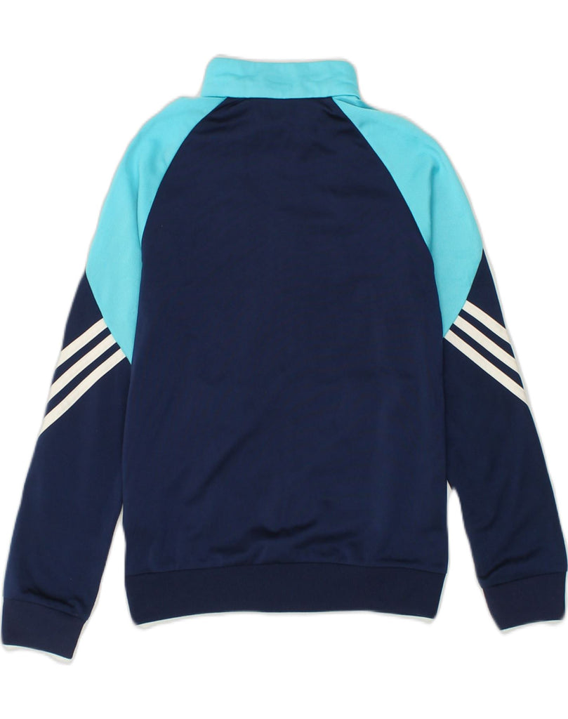 ADIDAS Boys Tracksuit Top Jacket 9-10 Years Medium Blue Colourblock | Vintage Adidas | Thrift | Second-Hand Adidas | Used Clothing | Messina Hembry 