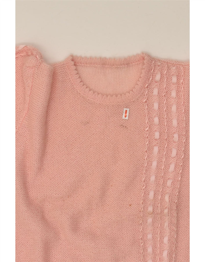 VINTAGE Womens Crew Neck Jumper Sweater UK 14 Large Pink | Vintage Vintage | Thrift | Second-Hand Vintage | Used Clothing | Messina Hembry 