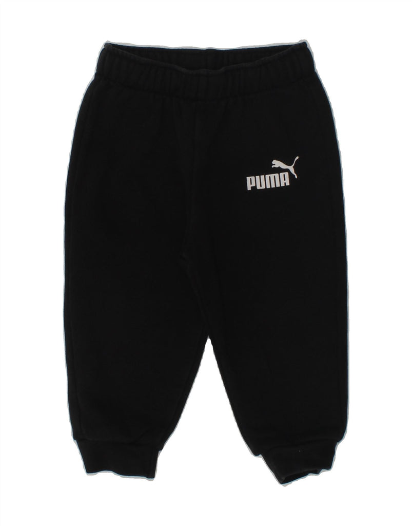 PUMA Baby Boys Joggers Tracksuit Trousers 9-12 Months Black | Vintage Puma | Thrift | Second-Hand Puma | Used Clothing | Messina Hembry 