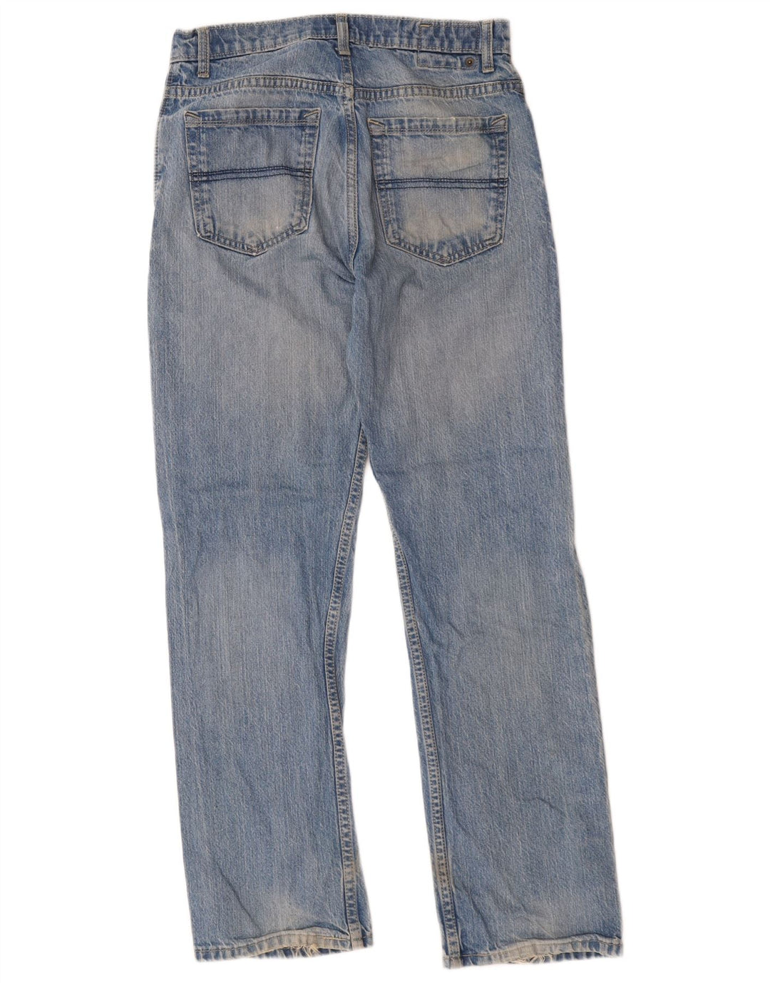 Marks & Spencer Mens Regular Straight Jeans W30 L31 Blue Cotton