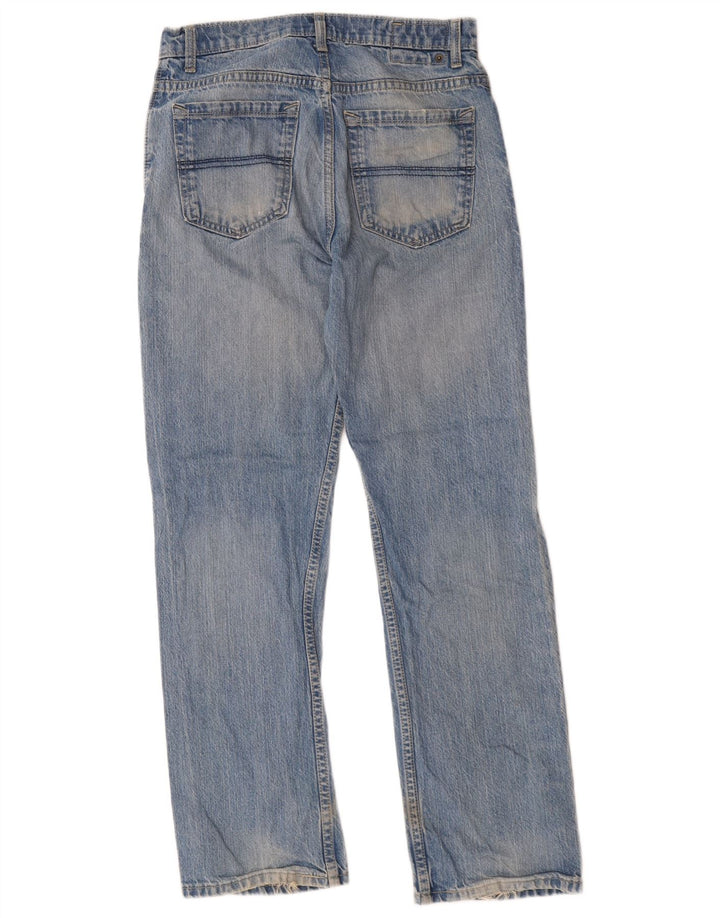 Marks & Spencer Mens Regular Straight Jeans W30 L31 Blue Cotton