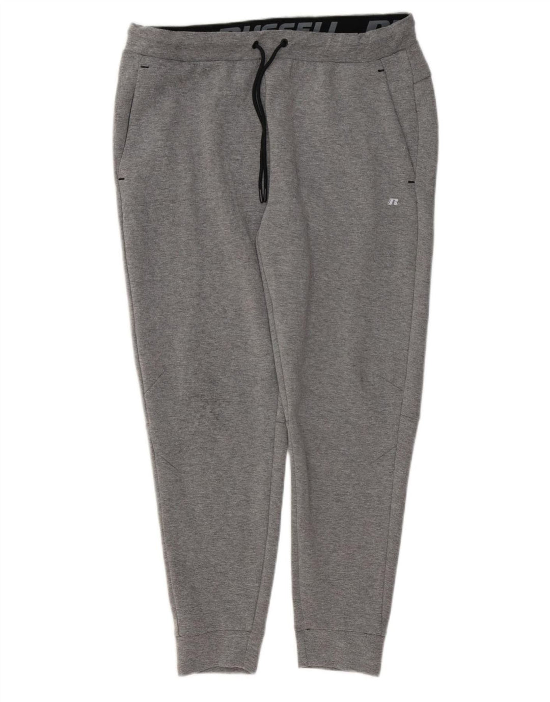 RUSSELL ATHLETIC Mens Tracksuit Trousers Joggers Large Grey Polyester