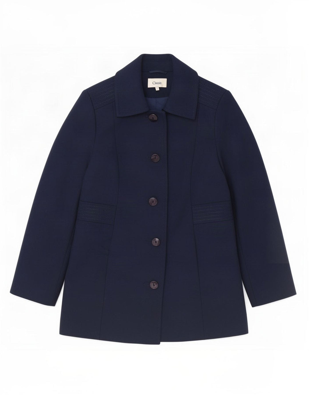 Marks & Spencer Womens 5 Button Blazer Jacket UK 12 Medium Navy Blue