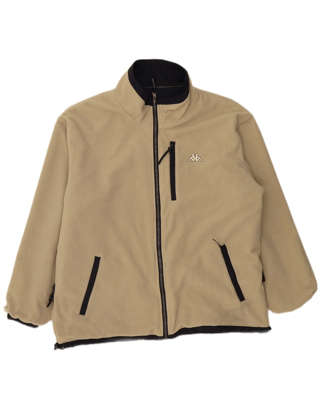 KAPPA Mens Reversible Jacket UK 40 Large Navy Blue Polyester