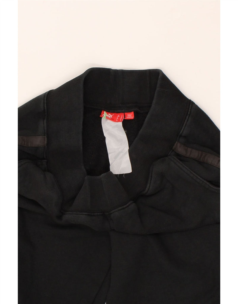 PUMA Womens Tracksuit Trousers UK 14 Medium Black | Vintage Puma | Thrift | Second-Hand Puma | Used Clothing | Messina Hembry 