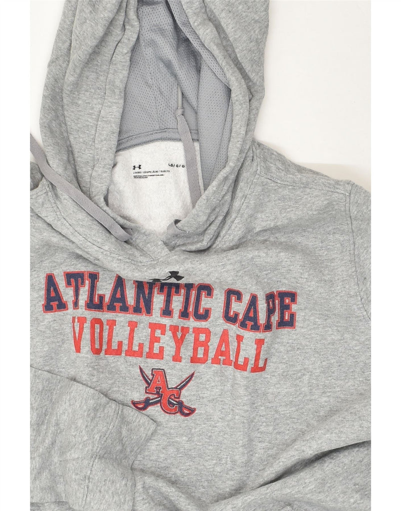 UNDER ARMOUR Mens Atlantic Cape Volleyball Hoodie Jumper Large Grey Cotton | Vintage Under Armour | Thrift | Second-Hand Under Armour | Used Clothing | Messina Hembry 