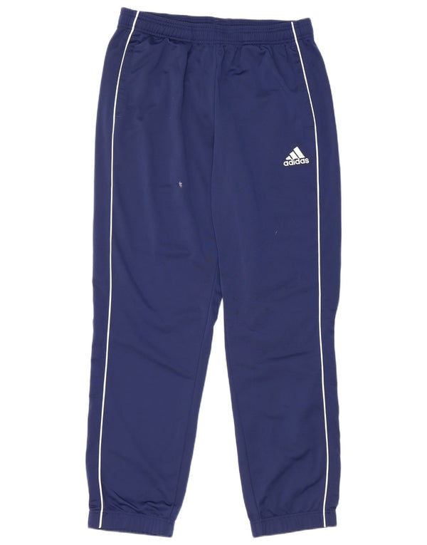 ADIDAS Mens Tracksuit Trousers Joggers Large  Navy Blue Polyester