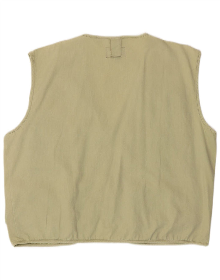 Vintage Mens Utility Gilet UK 38 Medium Green