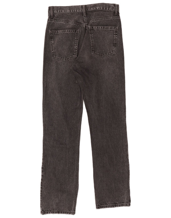 Zara Womens Straight Jeans EU 38 Small W28 L31 Black Cotton