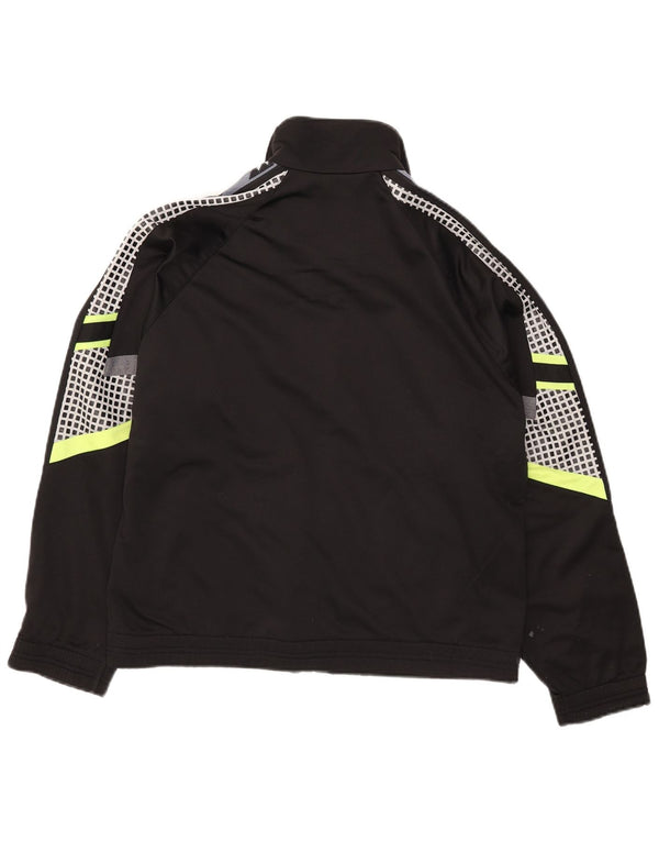 Diadora Mens Graphic Tracksuit Top Jacket UK 36 Small Black Colourblock
