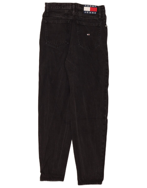 Tommy Hilfiger Womens Tapered Jeans W29 L29 Black Cotton