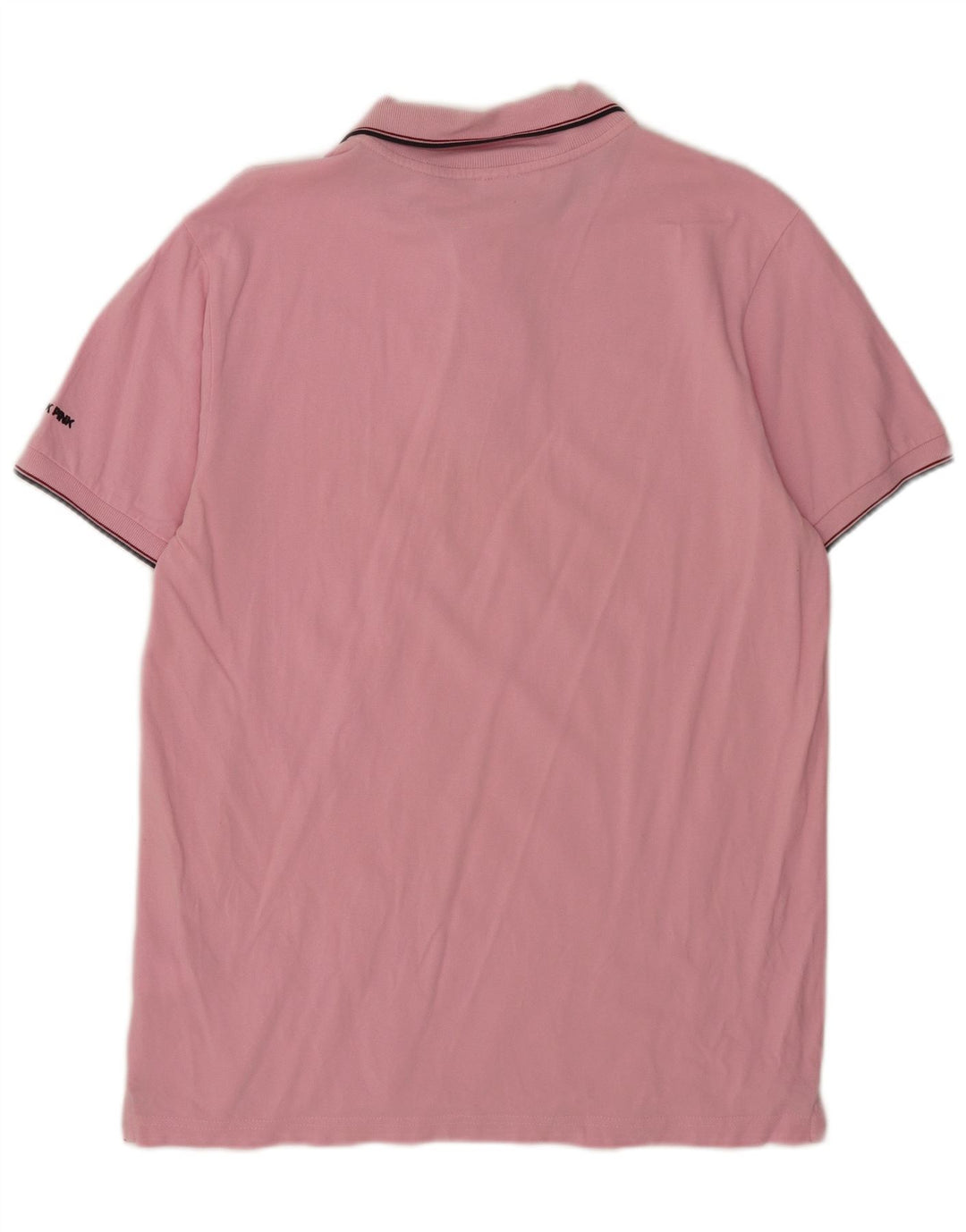 Think Pink Mens Polo Shirt Large Pink Cotton