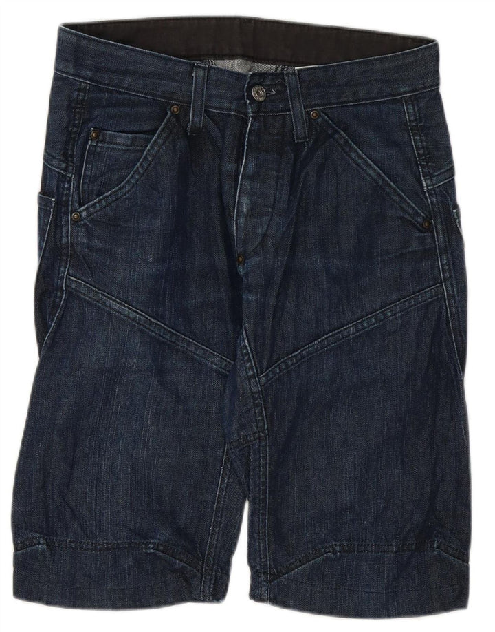 G-STAR Mens Denim Shorts W30 Medium Navy Blue Cotton