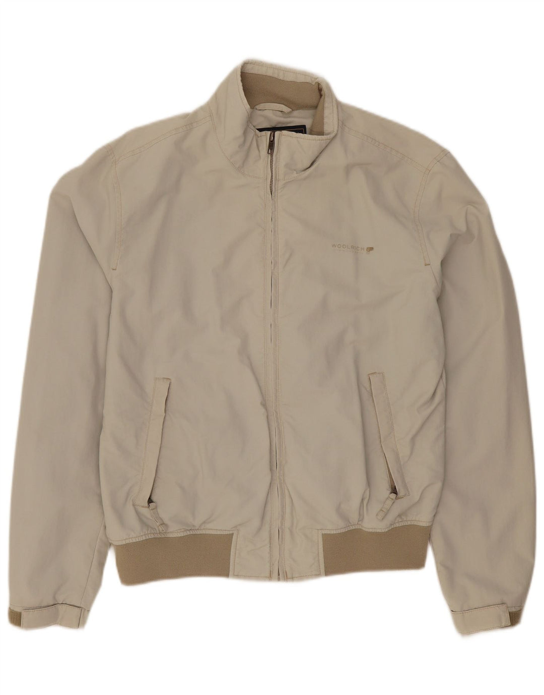 Woolrich Boys Bomber Jacket 15-16 Years XL Beige Nylon