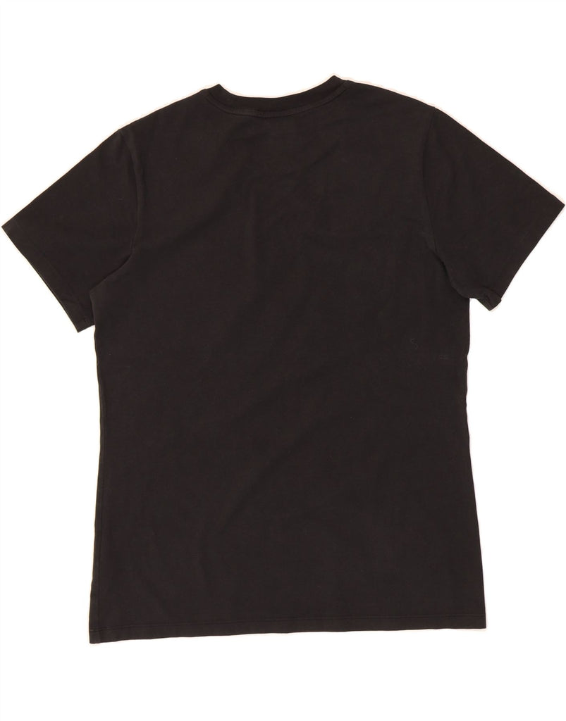 ADIDAS Mens Graphic T-Shirt Top Medium Black Cotton Vintage Adidas and Second-Hand Adidas from Messina Hembry 
