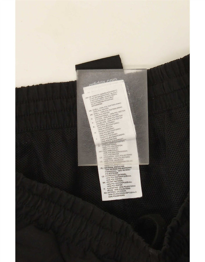 Adidas Mens Tracksuit Trousers Medium Black Polyester