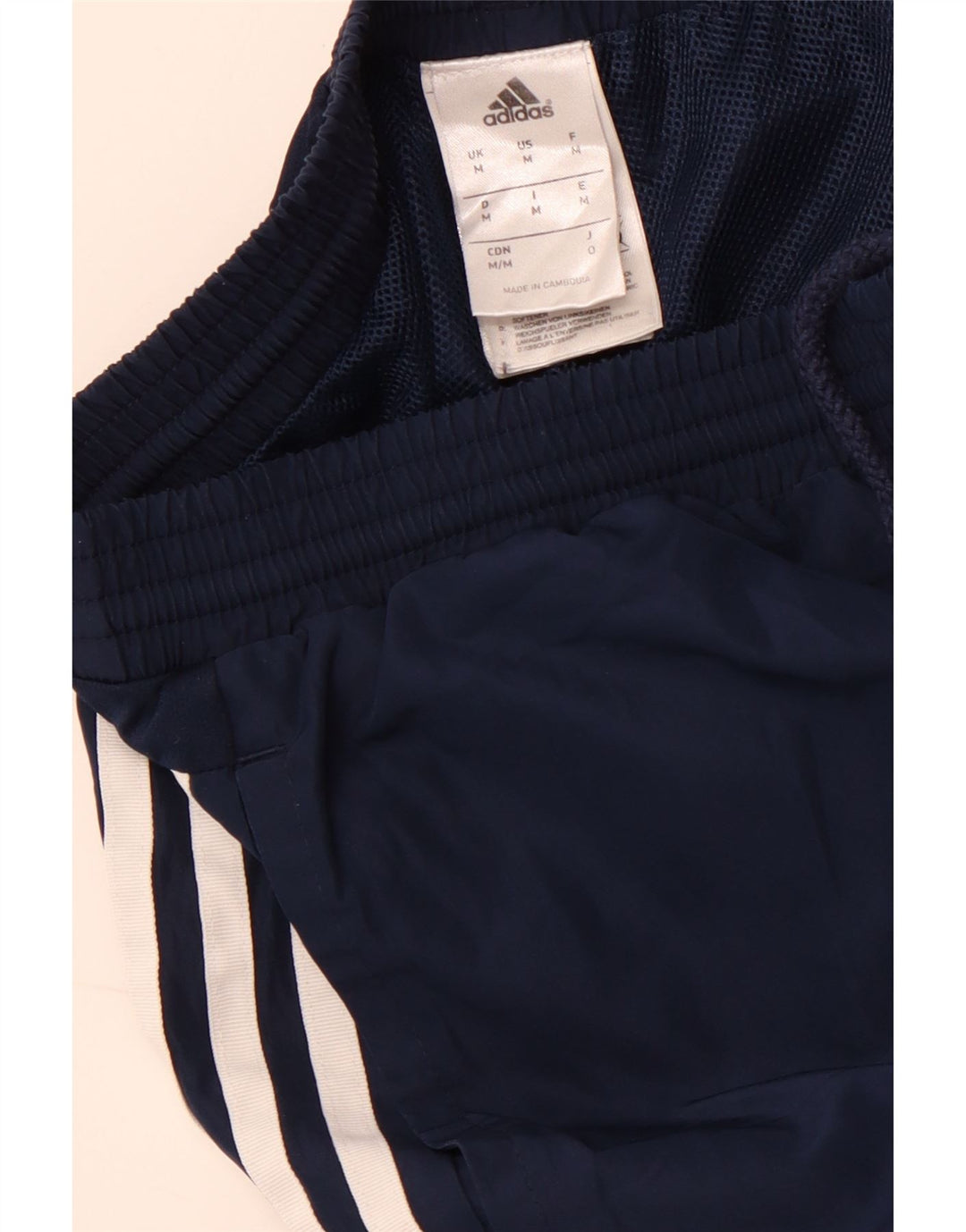 ADIDAS Womens Tracksuit Trousers Joggers Medium Navy Blue Polyester Sports