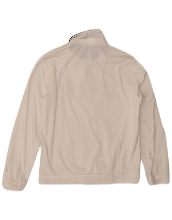 CHAMPION Mens Graphic Tracksuit Top Jacket Medium White Polyester