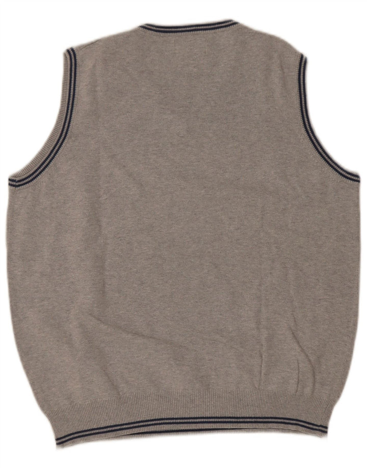 Kappa Mens Vest Tank Top Medium Grey Flecked Cotton