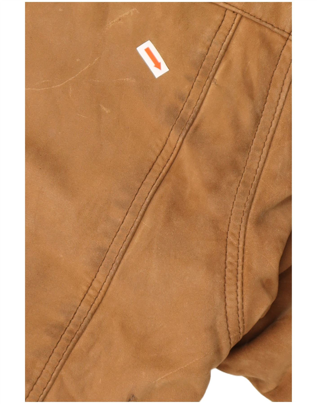 VINTAGE Mens Loose Fit Leather Jacket IT 46 Small Brown Leather