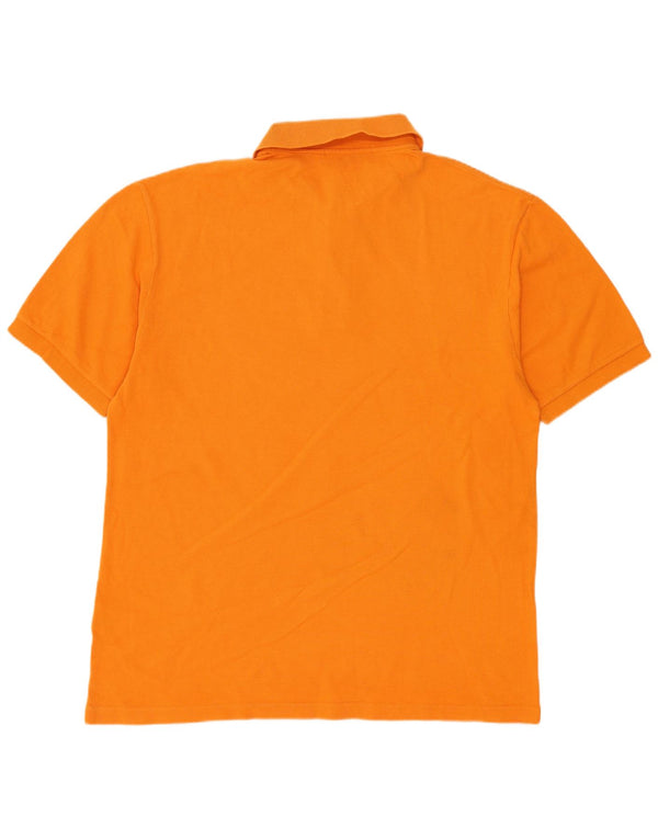 Fred Perry Mens Polo Shirt Medium Orange Cotton Classic