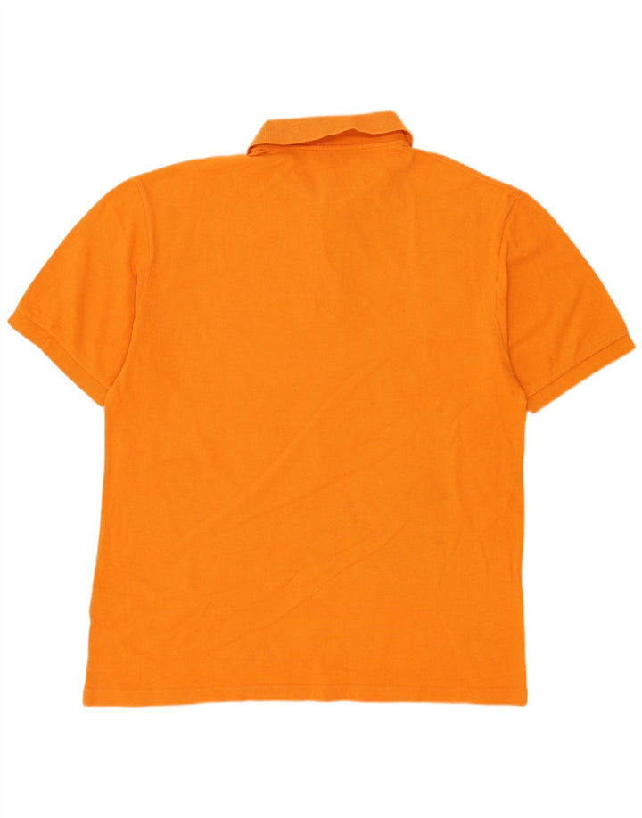 Fred Perry Mens Polo Shirt Medium Orange Cotton Classic