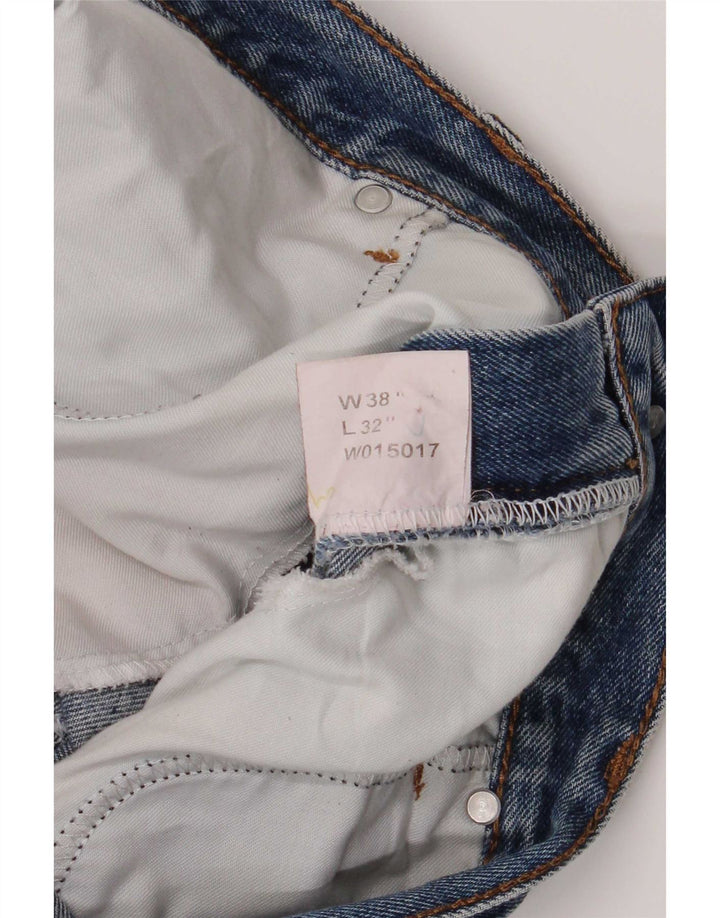 Lee Cooper Mens Straight Jeans W38 L32 Blue Cotton