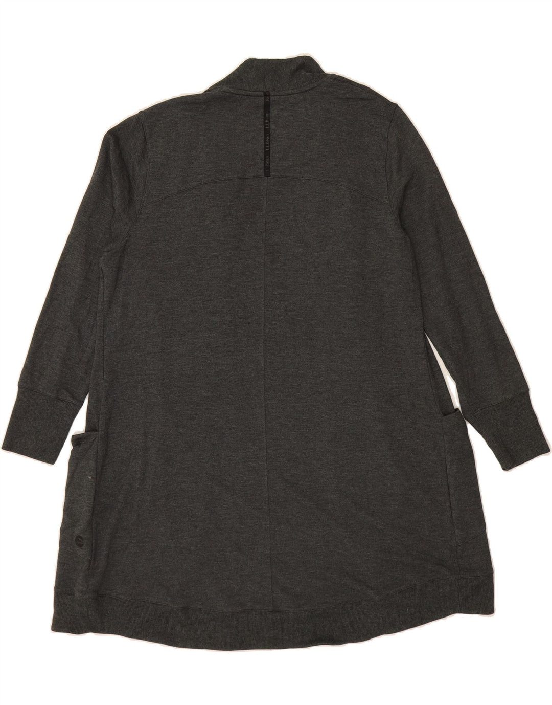 L.L.BEAN Womens Longline Open Cardigan Sweater UK 16 Large Grey Modal Vintage L.L.Bean and Second-Hand L.L.Bean from Messina Hembry 