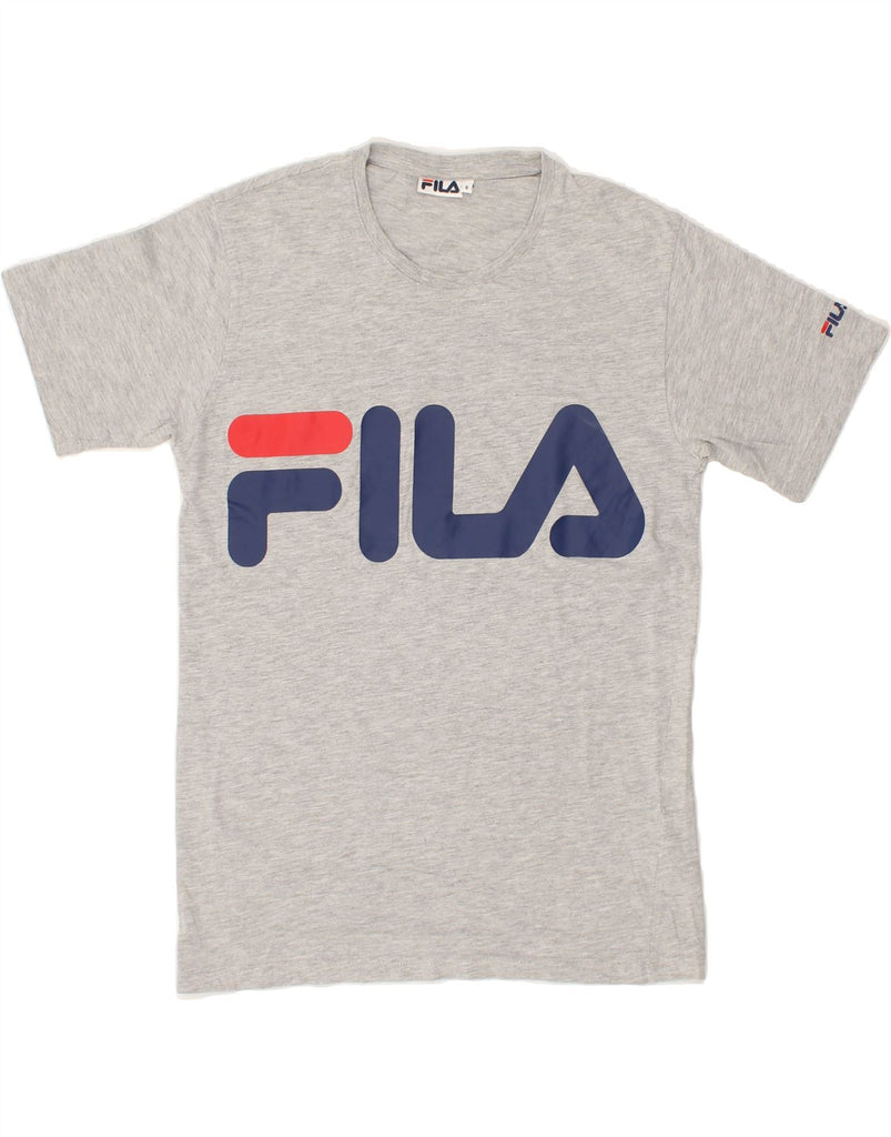 FILA Mens Graphic T-Shirt Top Small Grey Cotton | Vintage Fila | Thrift | Second-Hand Fila | Used Clothing | Messina Hembry 