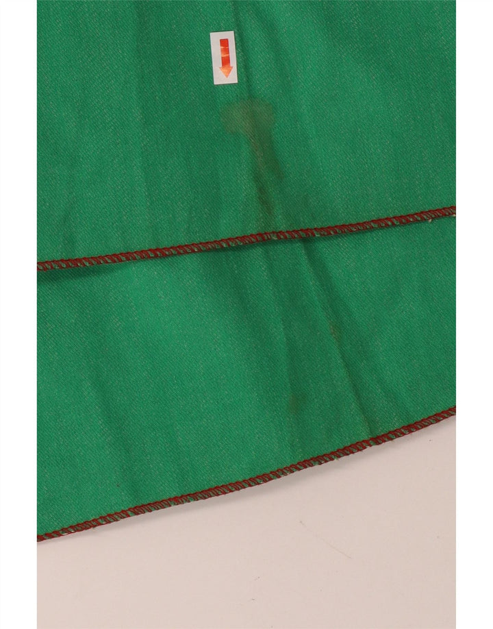 Chic Womens Flare Casual Trousers IT 40 Small W24 L28 Green