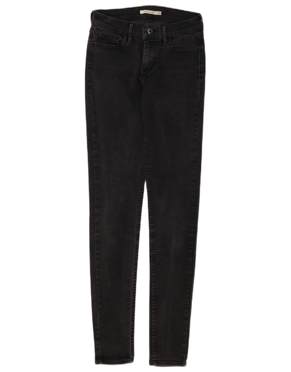 Levi's Womens 710 Super Skinny Jeans W28 L32 Grey Cotton