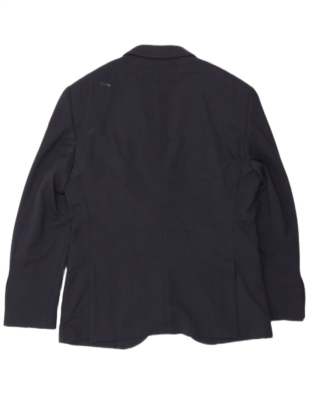 Massimo Dutti Mens 2 Button Blazer Jacket EU 50 Medium Navy Blue Wool