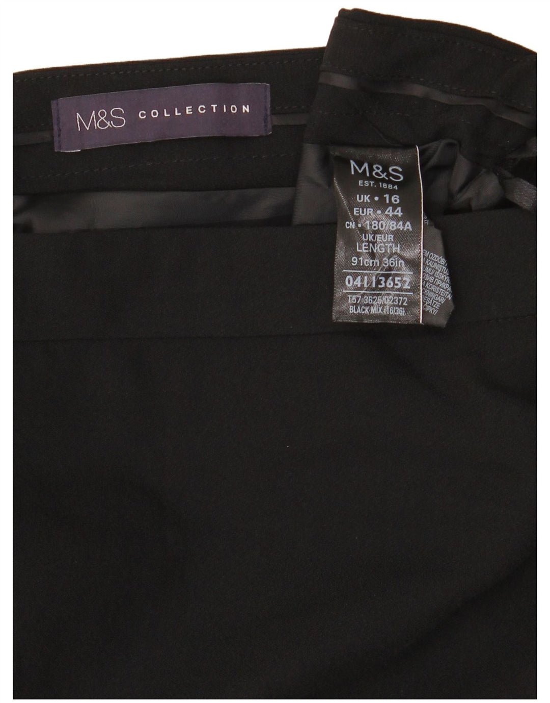 Marks & Spencer Womens Maxi Skirt UK 16 Large W34  Black Polyester