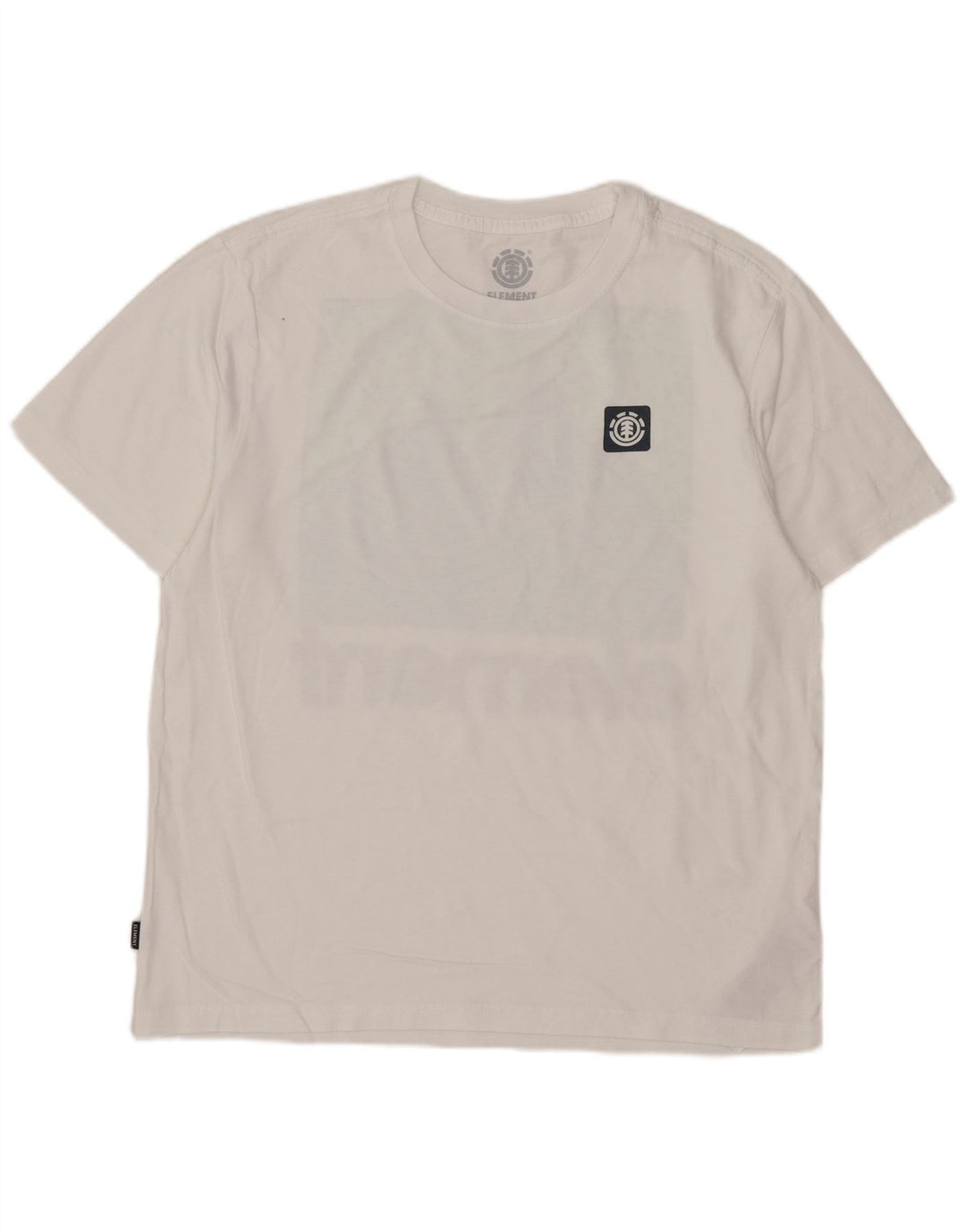 Element Mens Regular Fit Graphic T-Shirt Top Small White Cotton